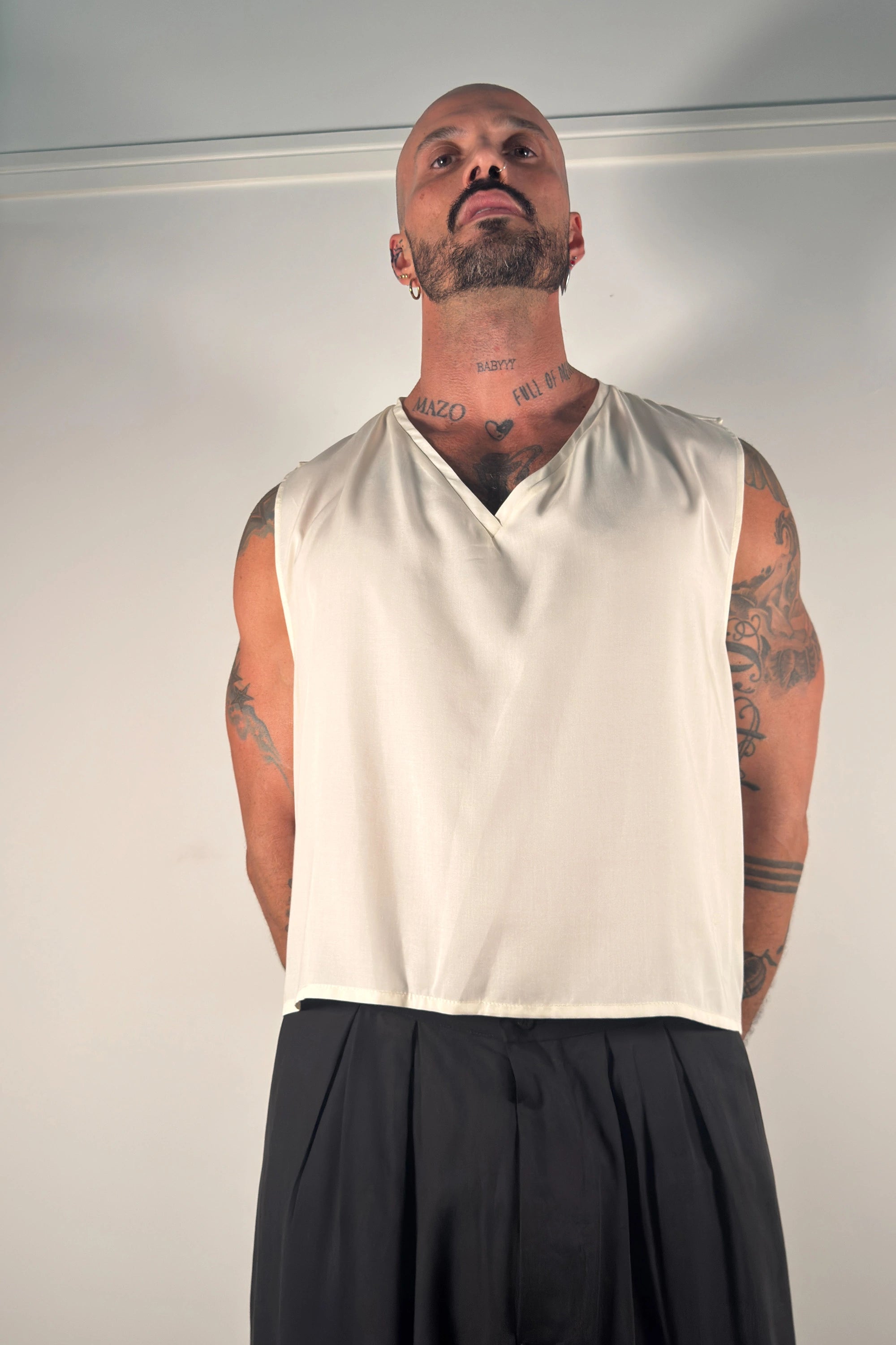 Fortis V-Neck Pullover - Cream