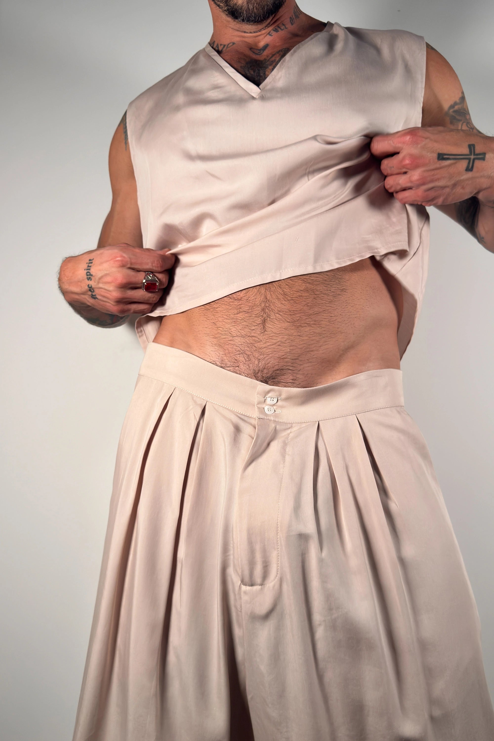 Fortis V-Neck Pullover - Dusty Pink