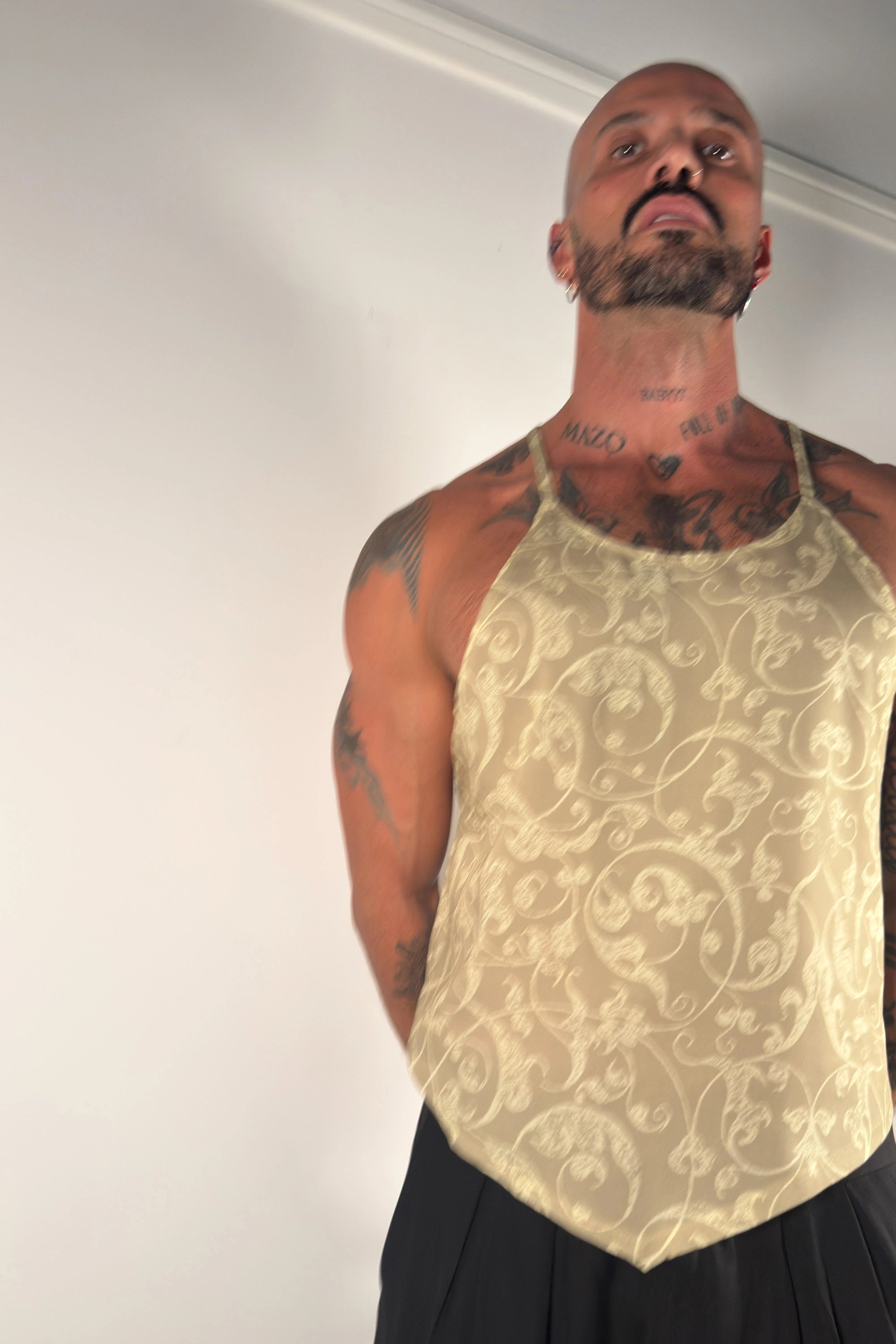 Oleander Halter Tank - Light Arabesque