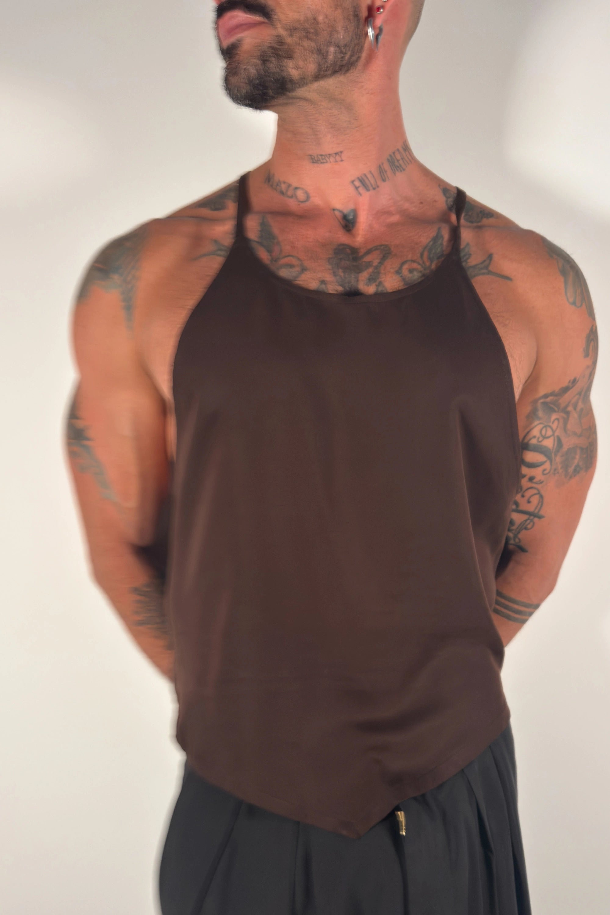 Oleander Halter Tank - Myrrh