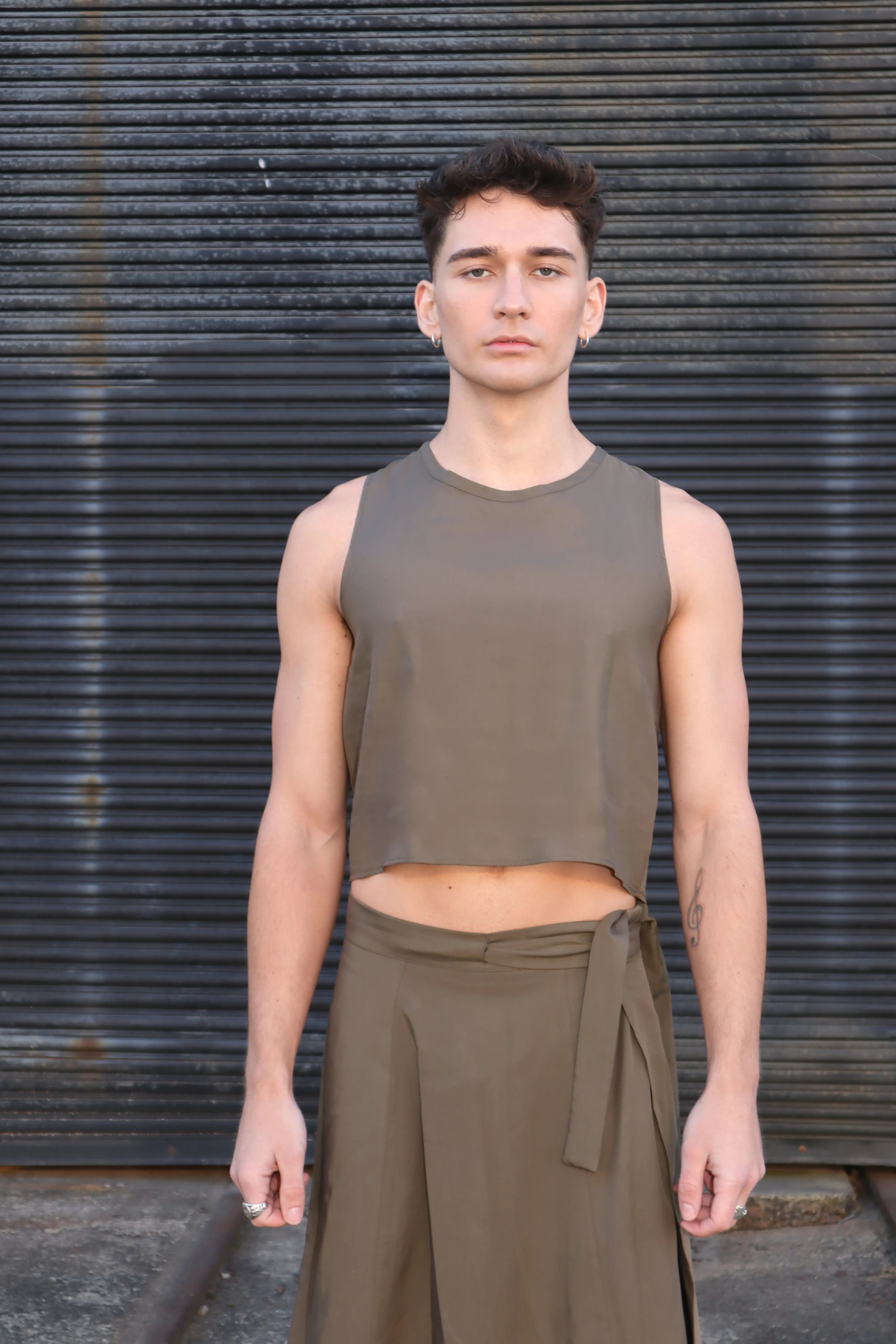 Cropped Tank Top - Gumnut