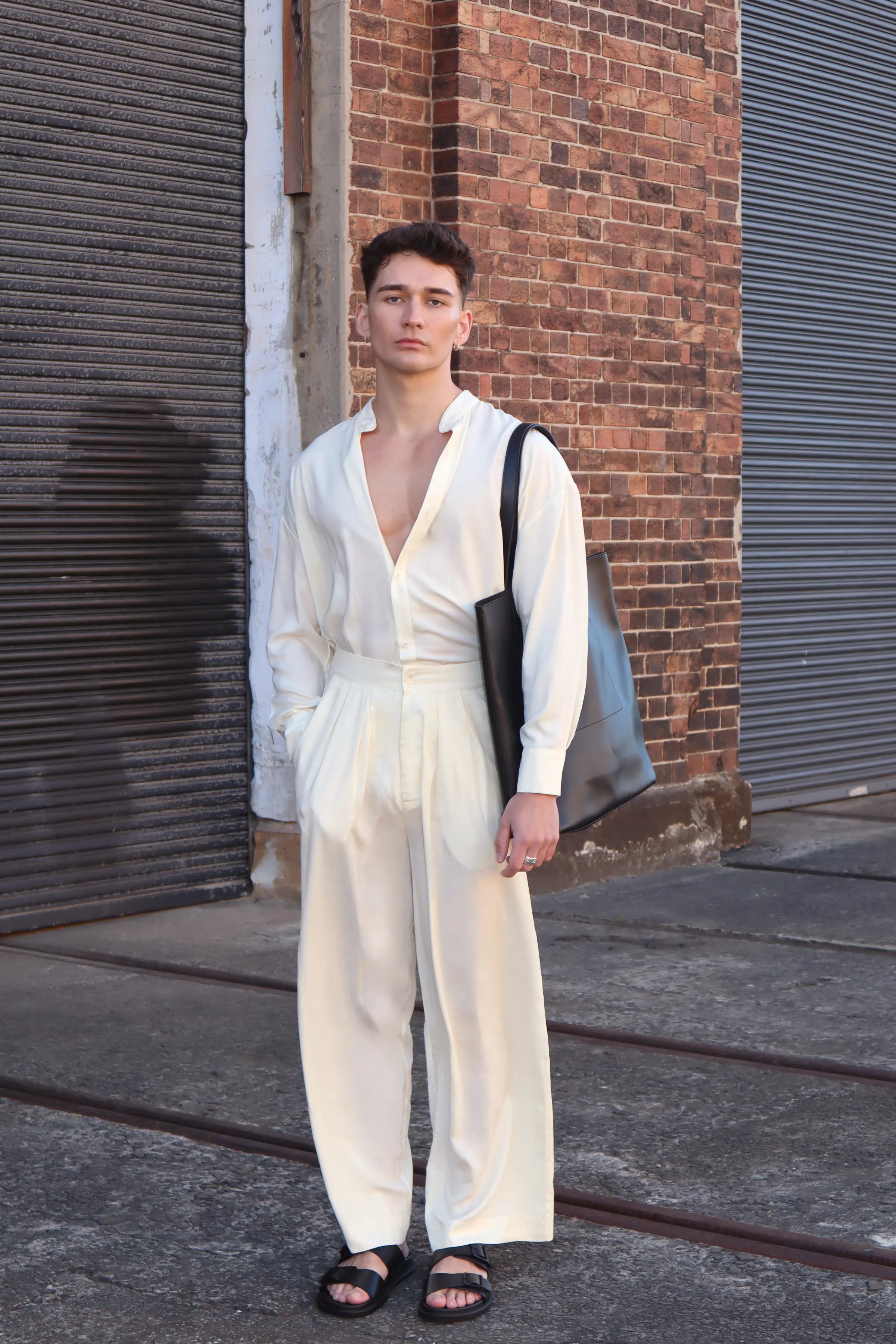 High Waisted Pleated Pants
