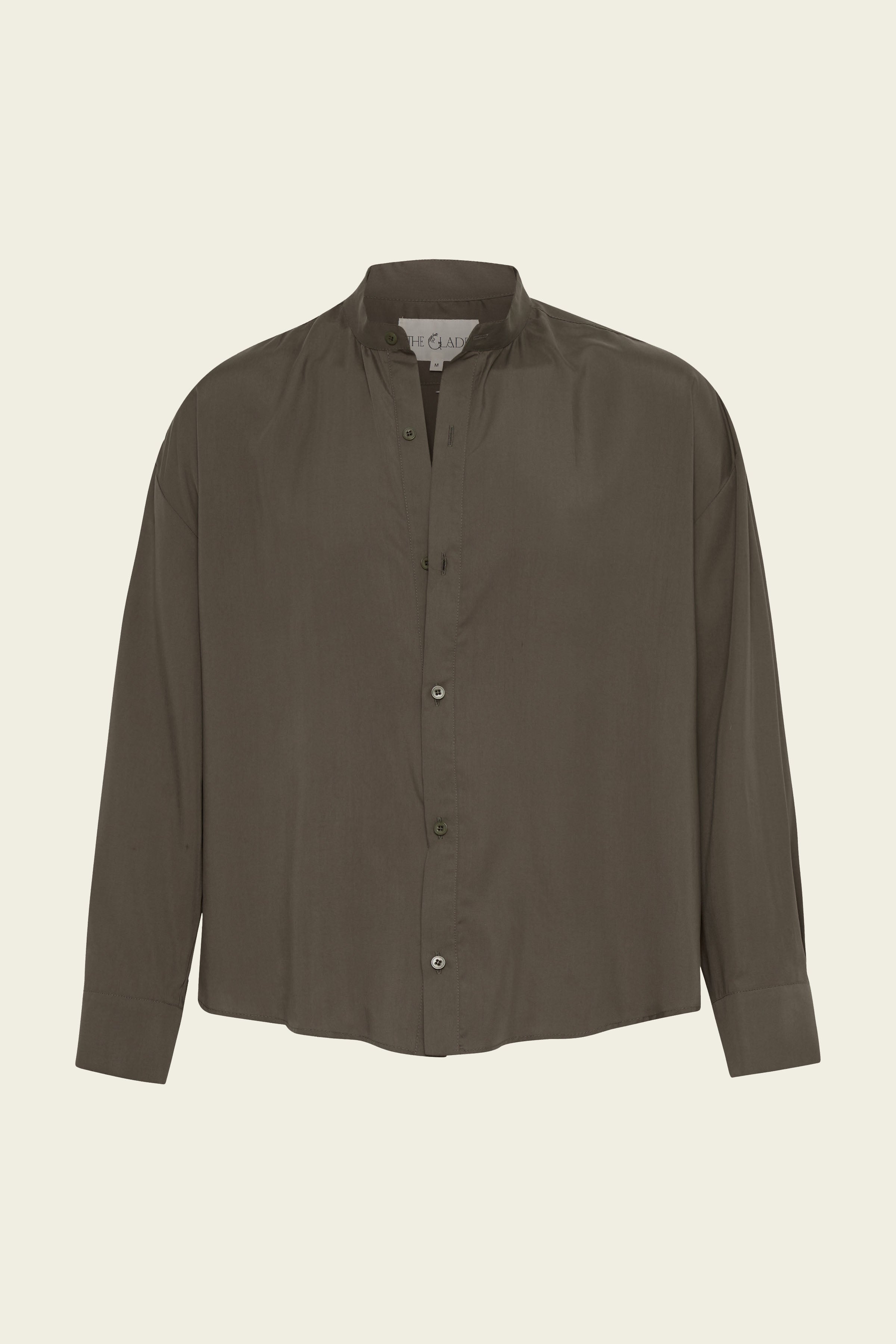 Men's Oversized Atelier Shirt - Gumnut Tencel (Eucalyptus) - The Glade