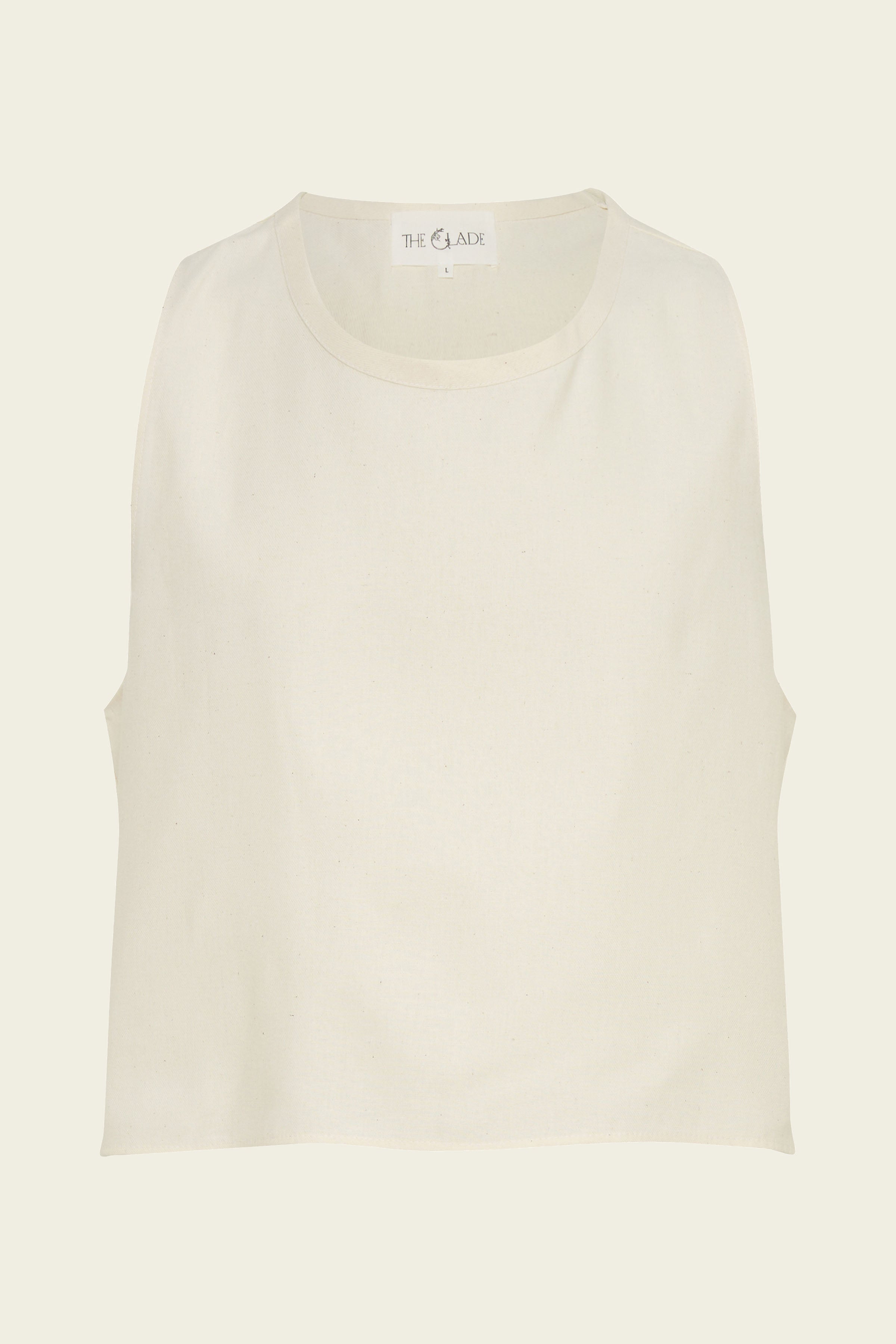 Men's Cropped Tank Top - Recycled Cotton - The Glade