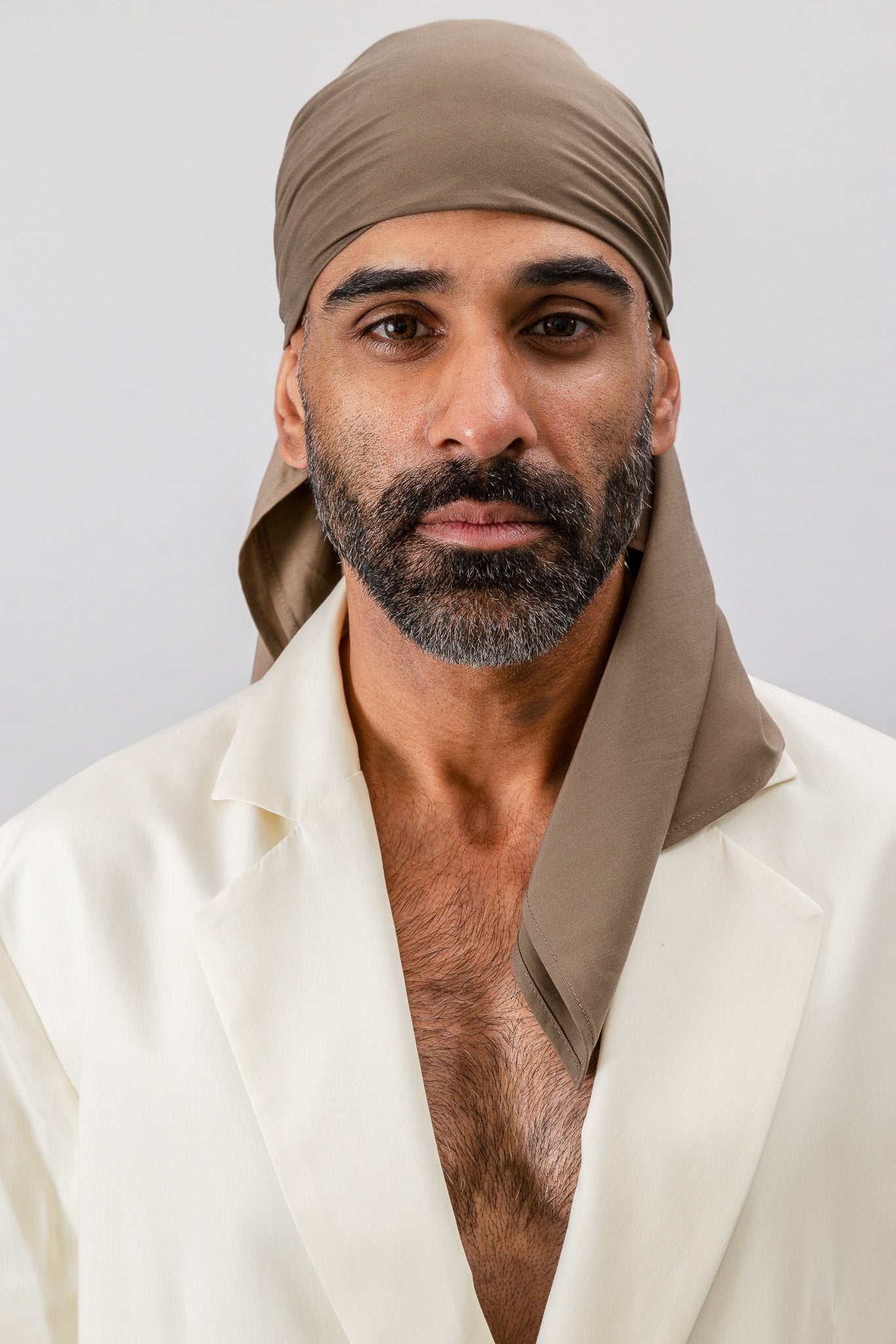 Vegan Silk Square Scarf - Olive