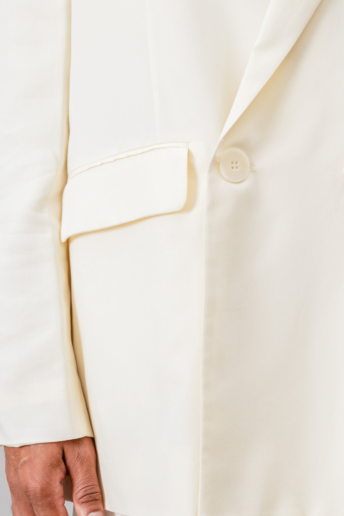 Double Breasted Blazer - Cream