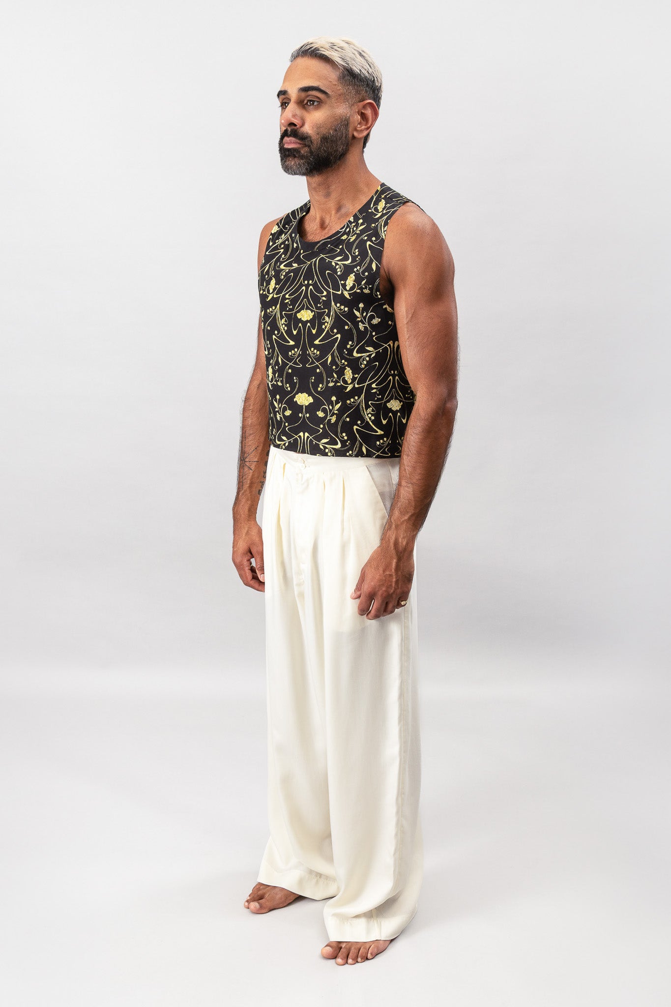 Cropped Tank - Sylvan Black