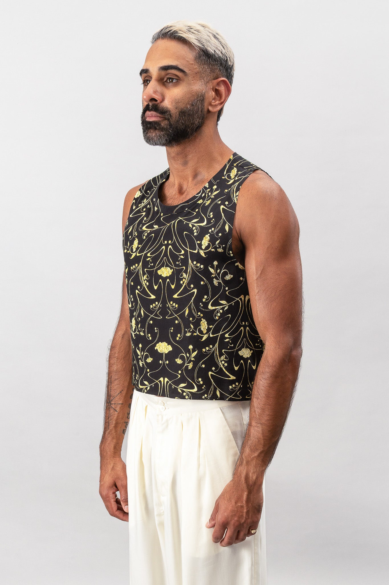 Cropped Tank - Sylvan Black