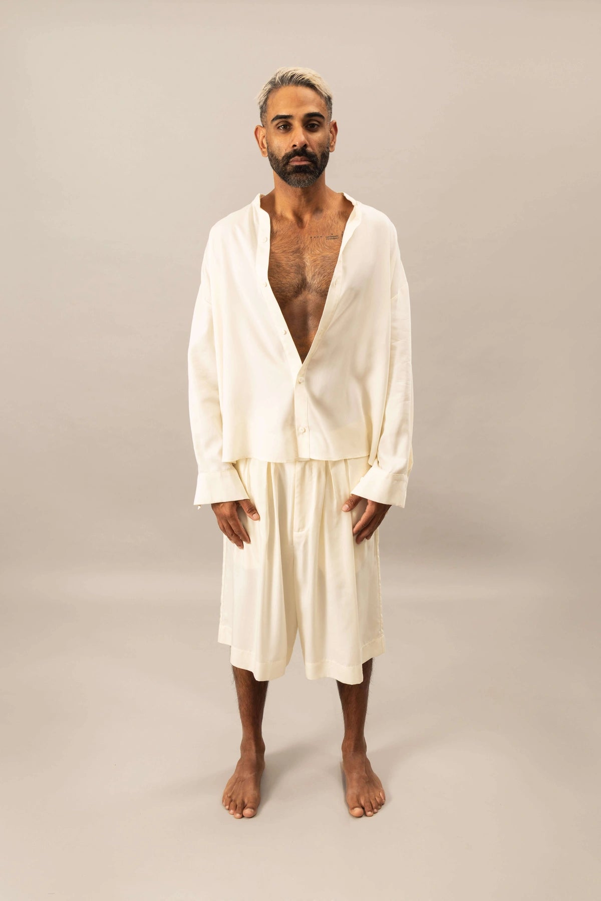 Oversized Atelier Shirt | Natural White