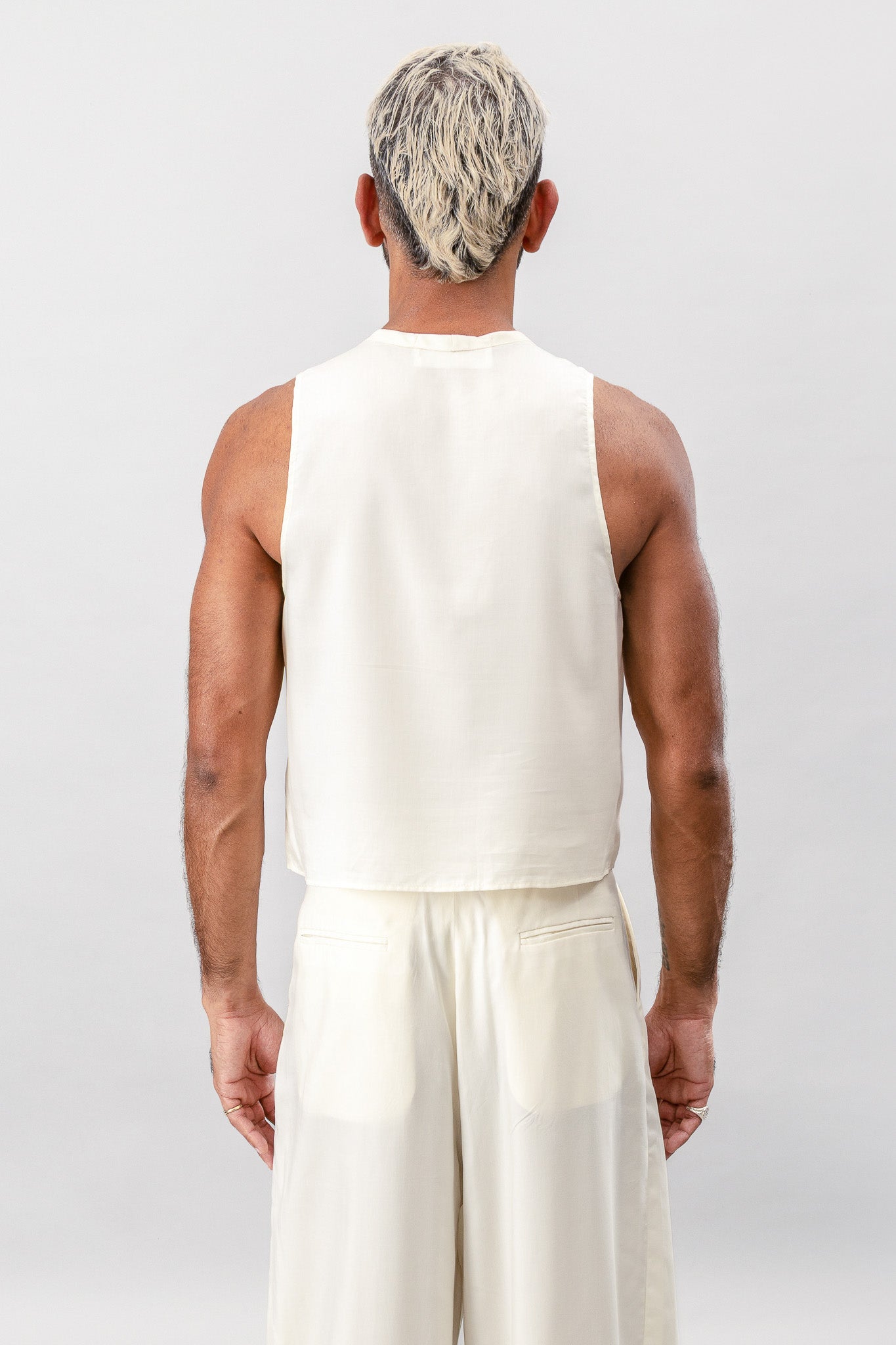 Cropped Tank - Cream