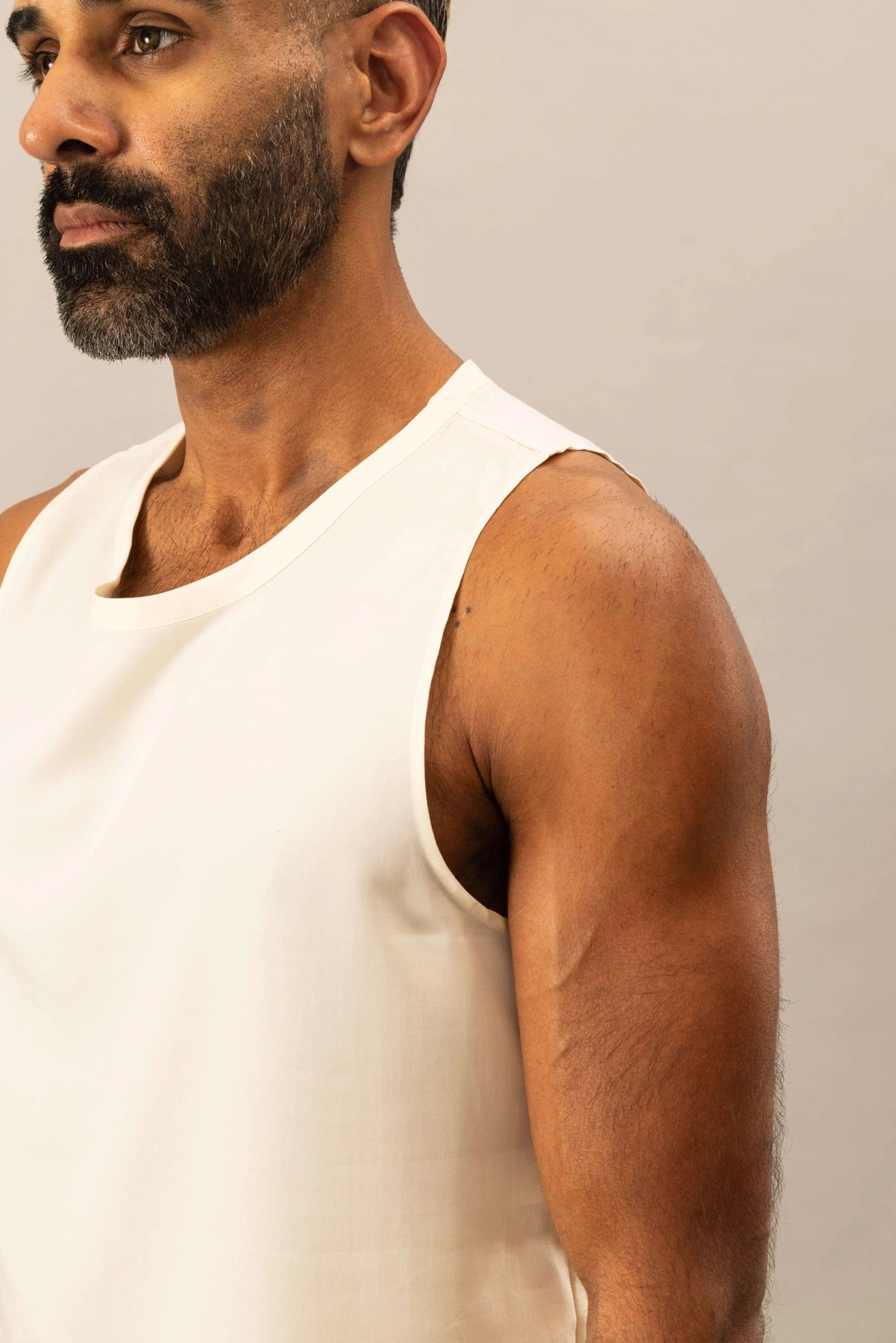 Cropped Tank | Natural White