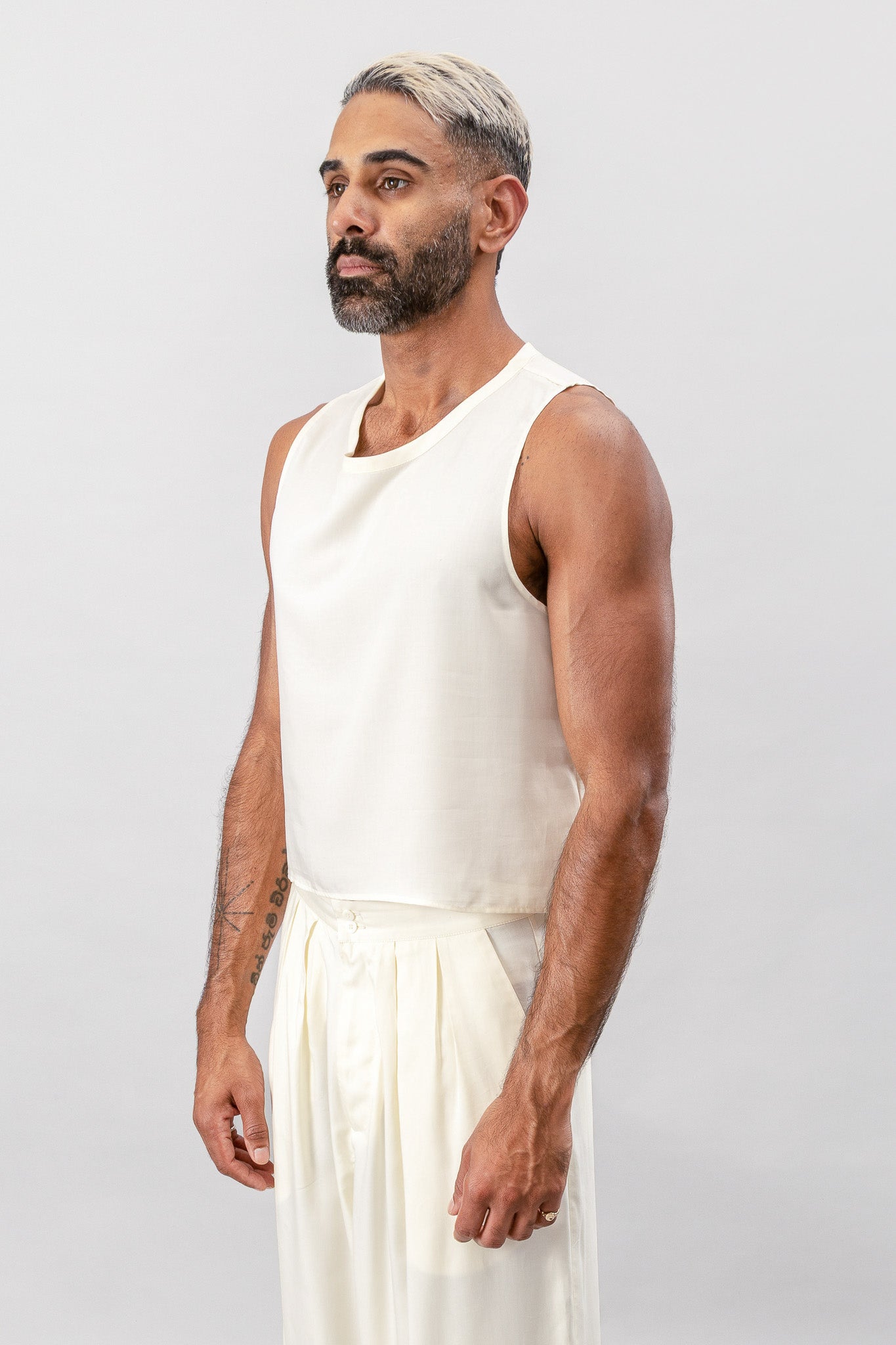 Cropped Tank - Cream