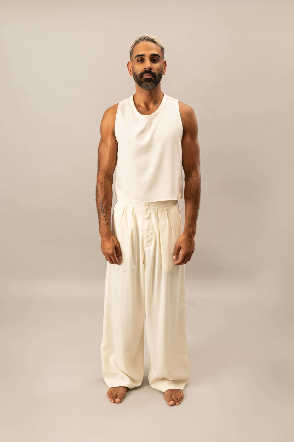 Cropped Tank | Natural White