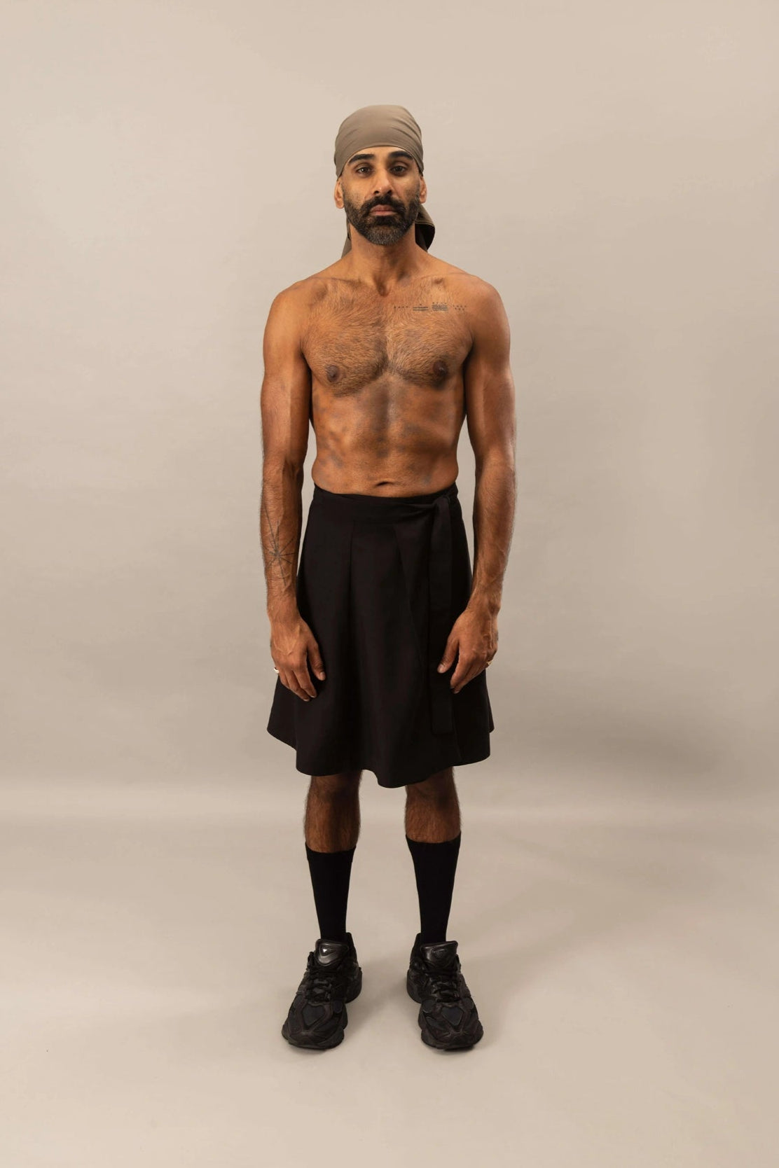 Kilt Wrap Skirt | Natural Black