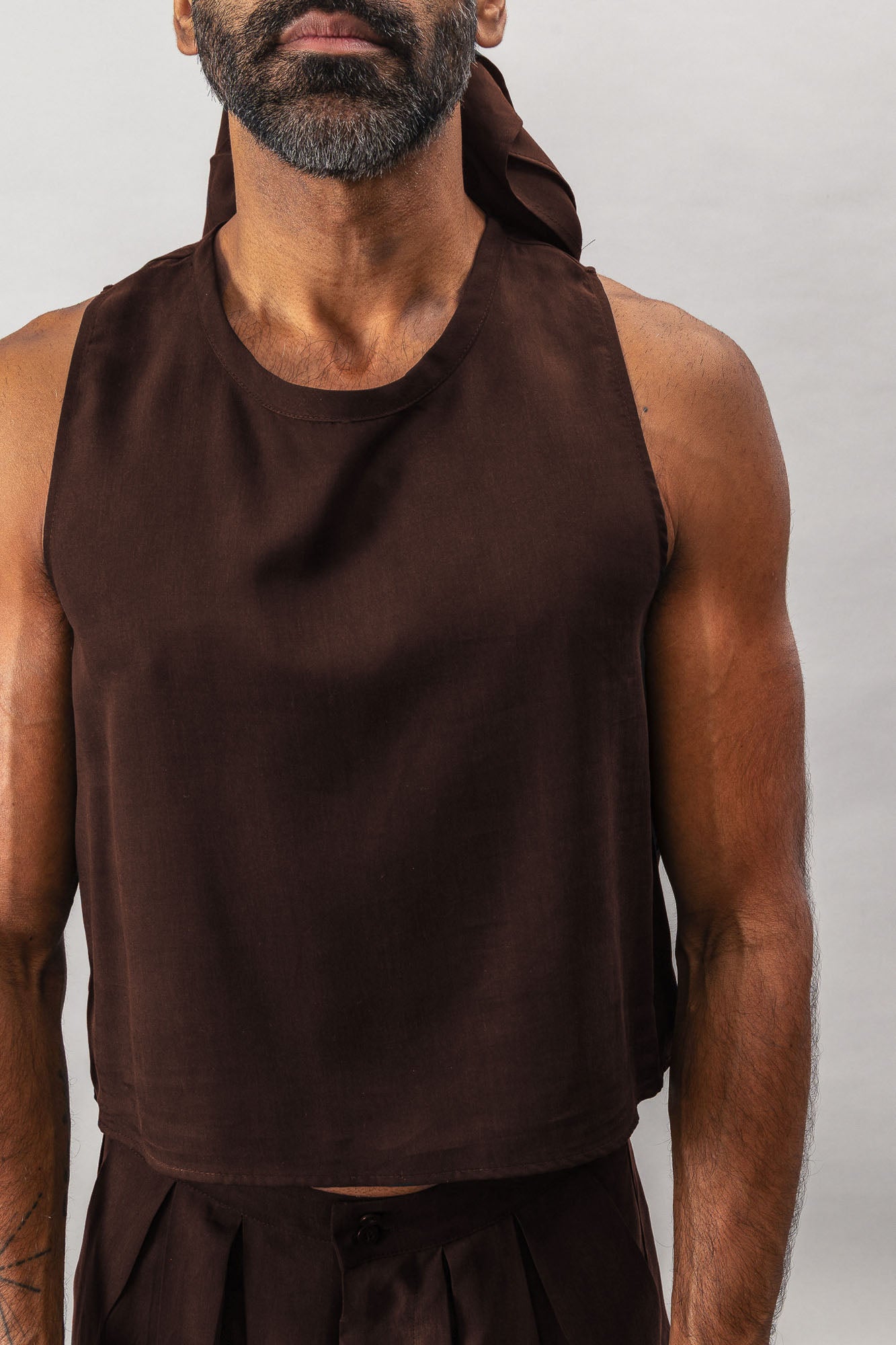 Cropped Tank - Burgundy