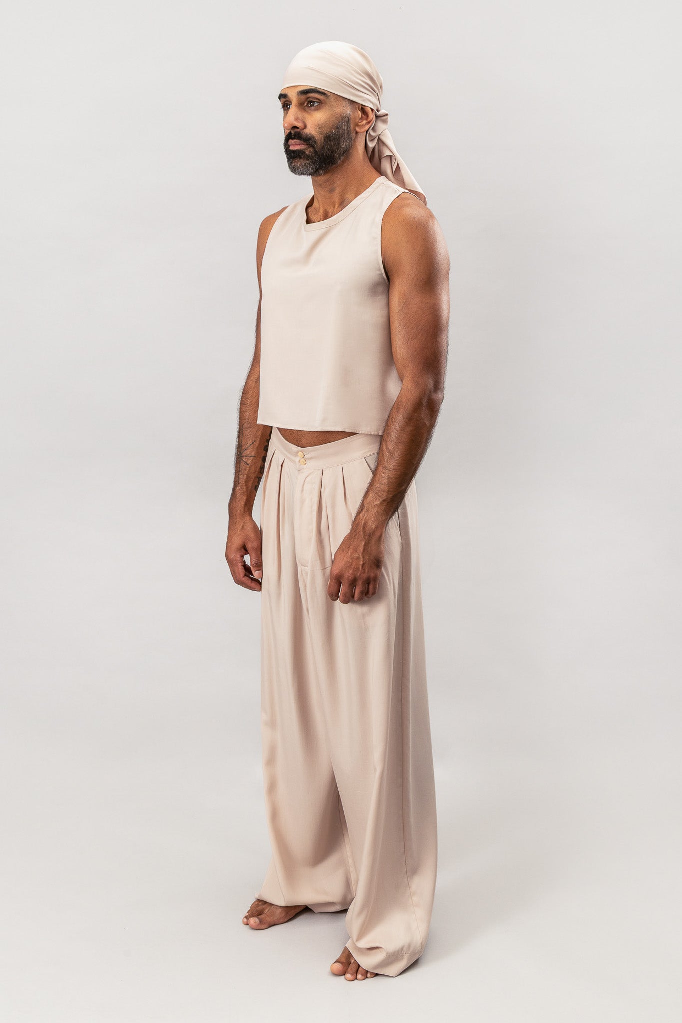 Cropped Tank - Dusty Pink