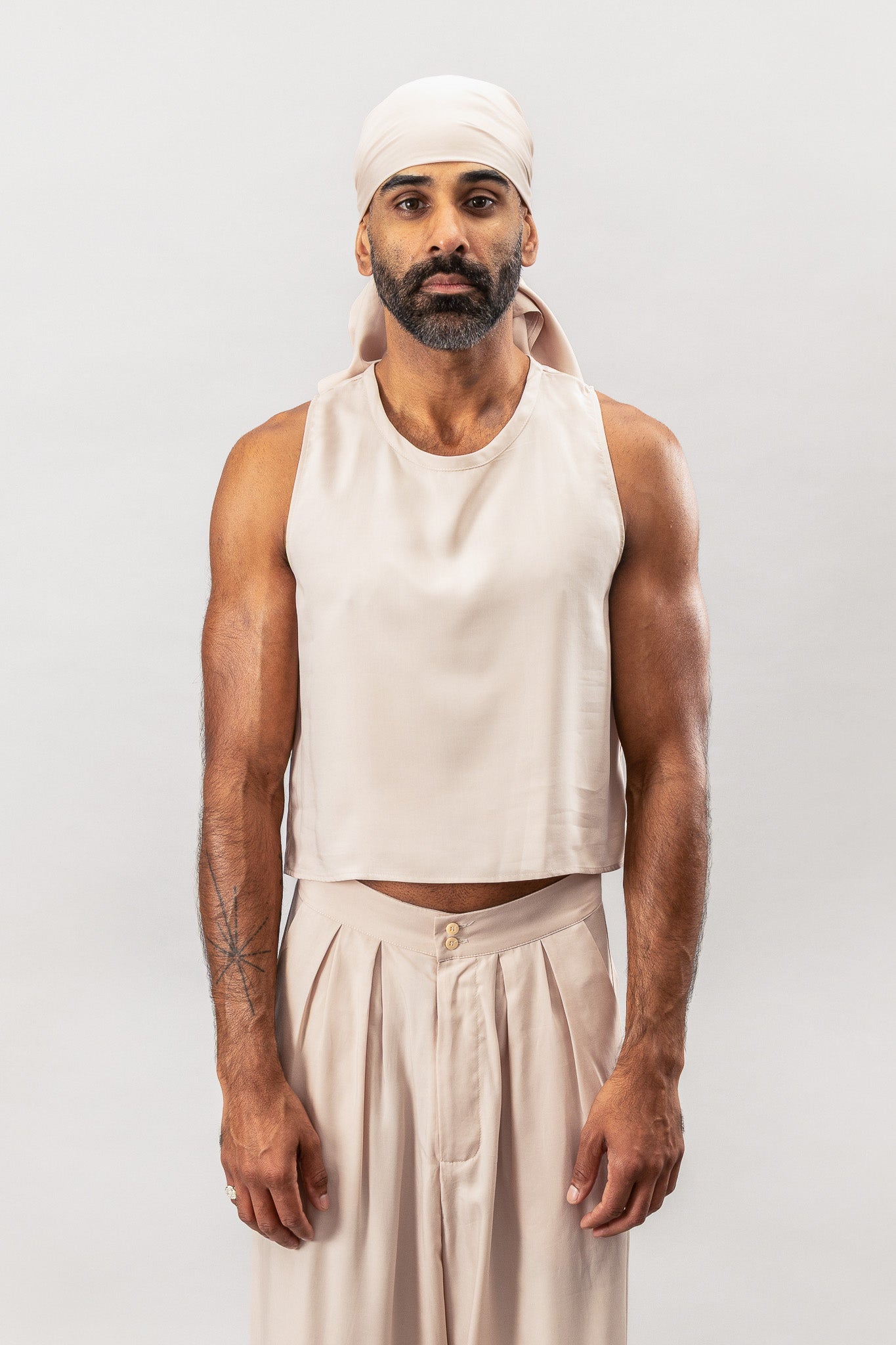 Cropped Tank - Dusty Pink