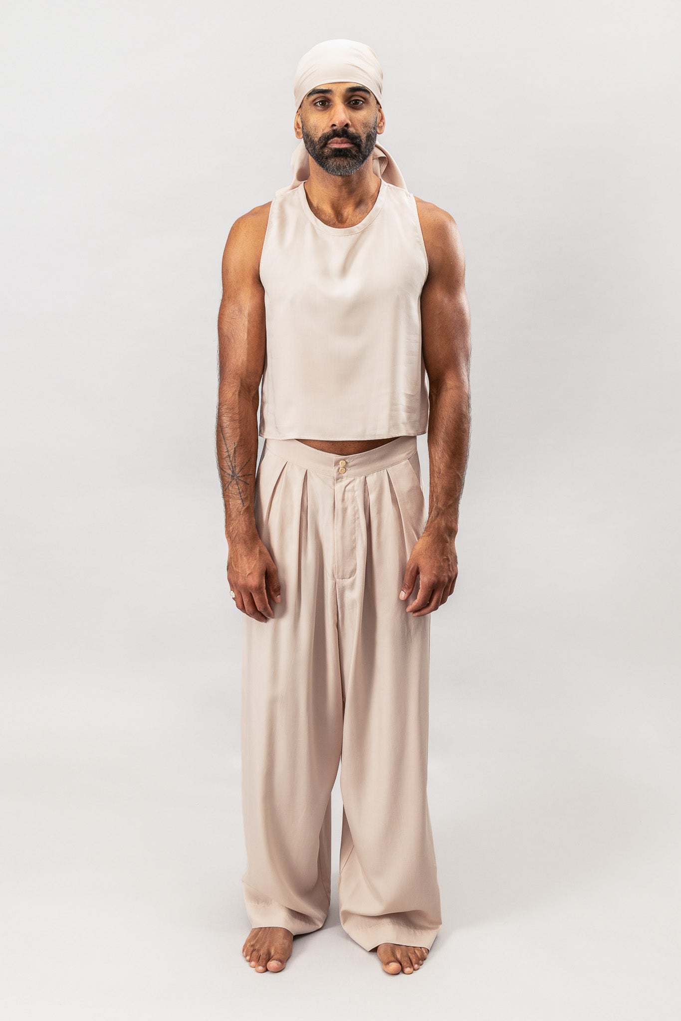 Cropped Tank - Dusty Pink