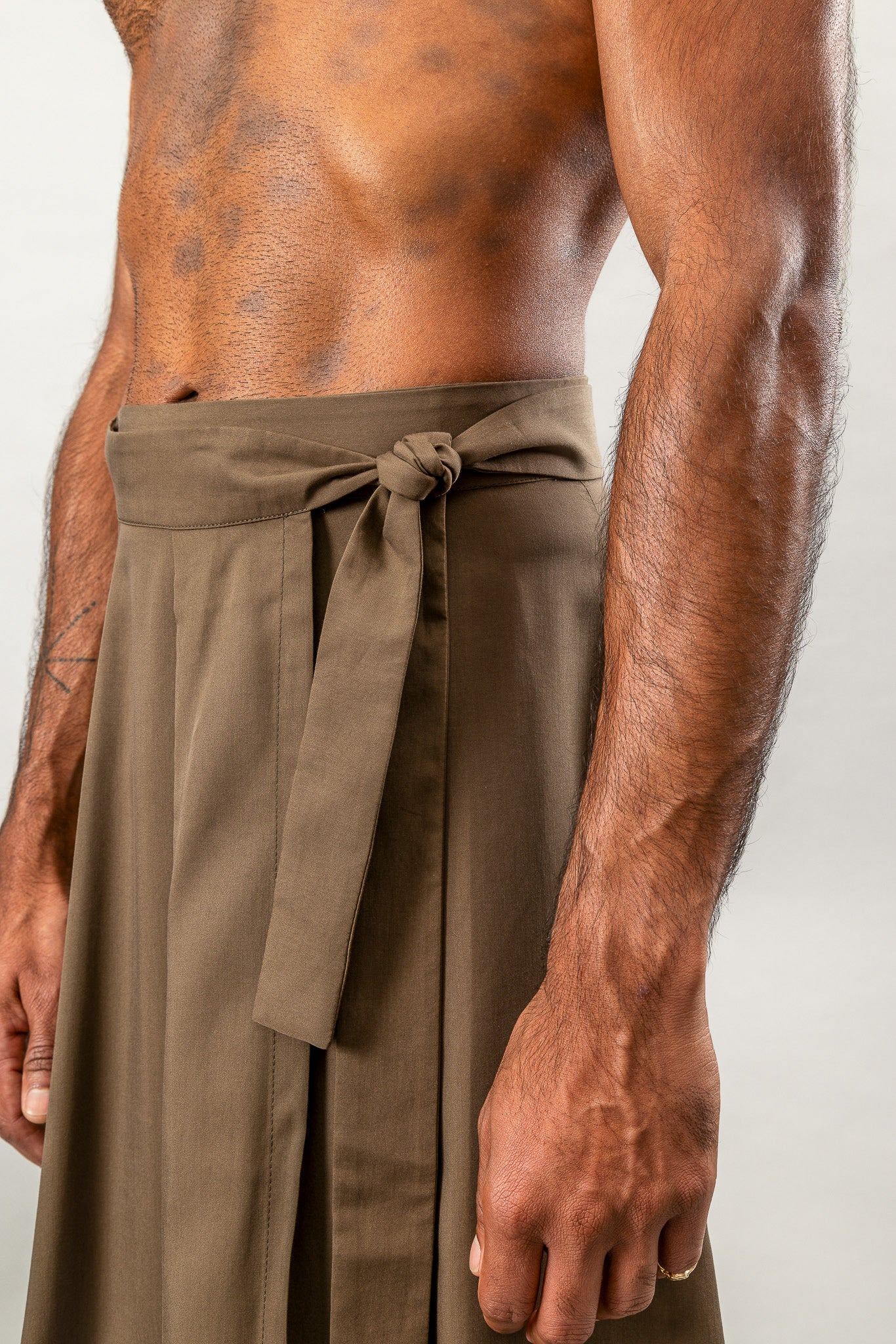 Kilt Wrap Skirt - Olive