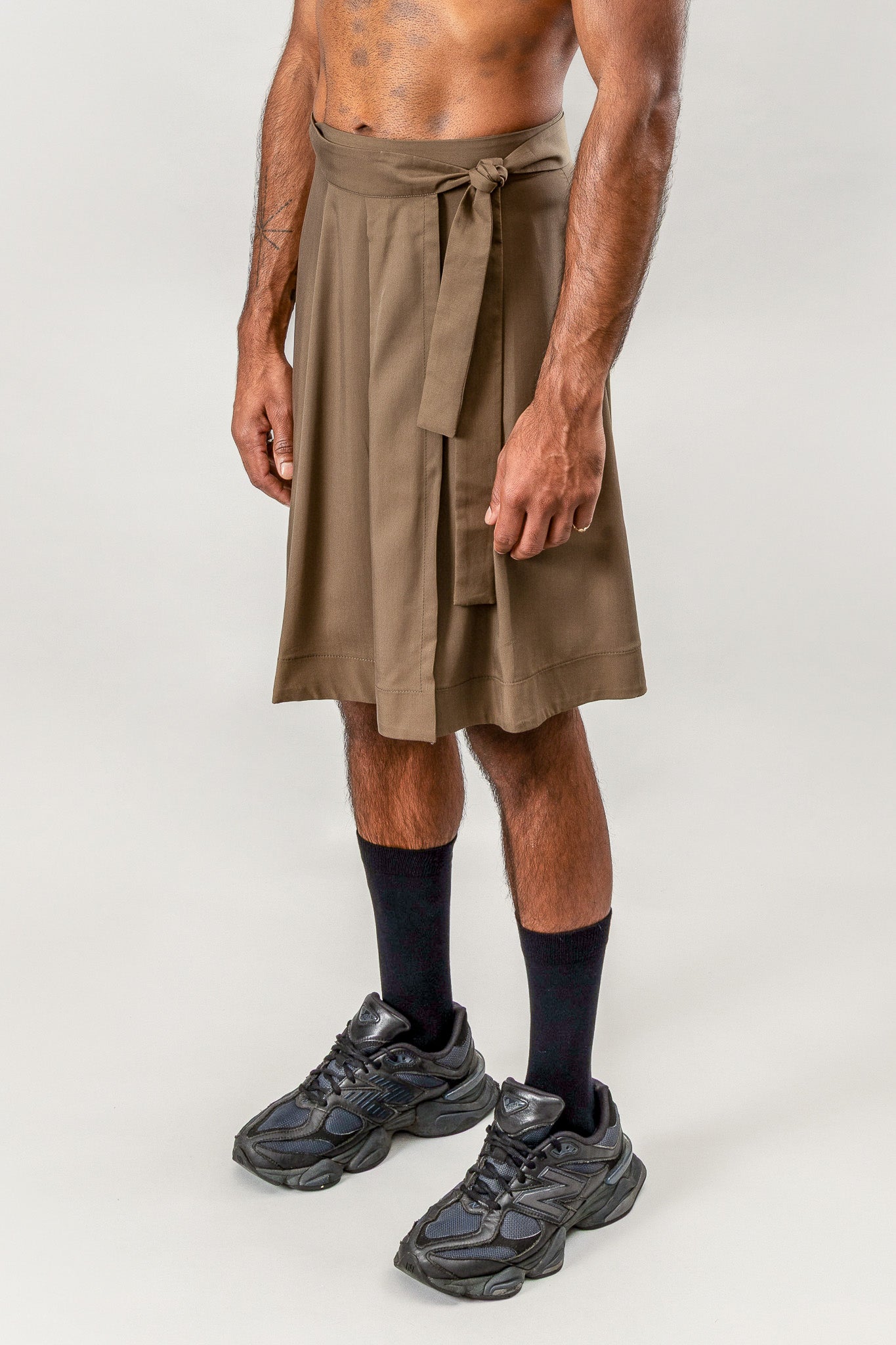 Kilt Wrap Skirt - Olive