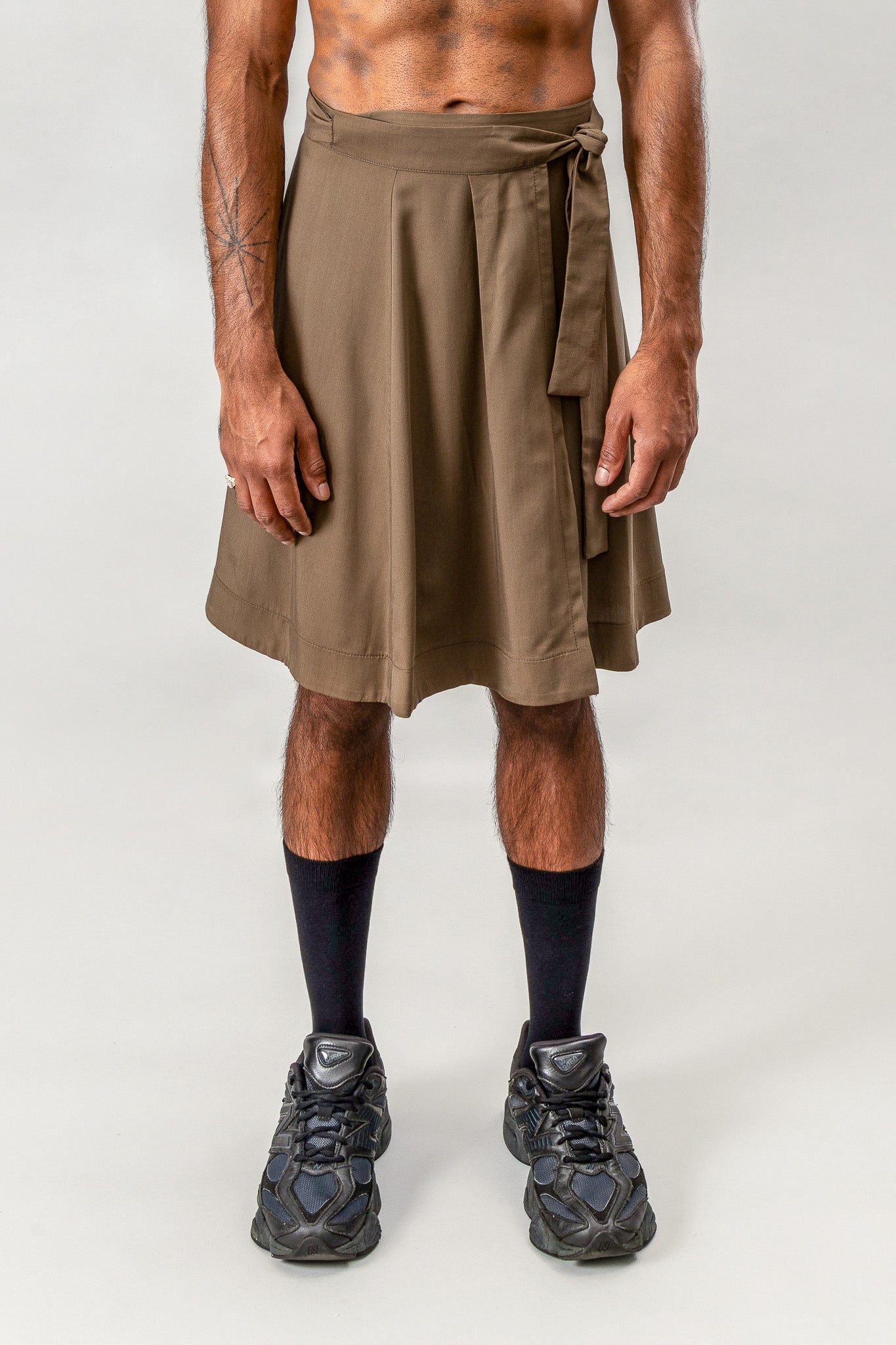 Kilt Wrap Skirt - Olive