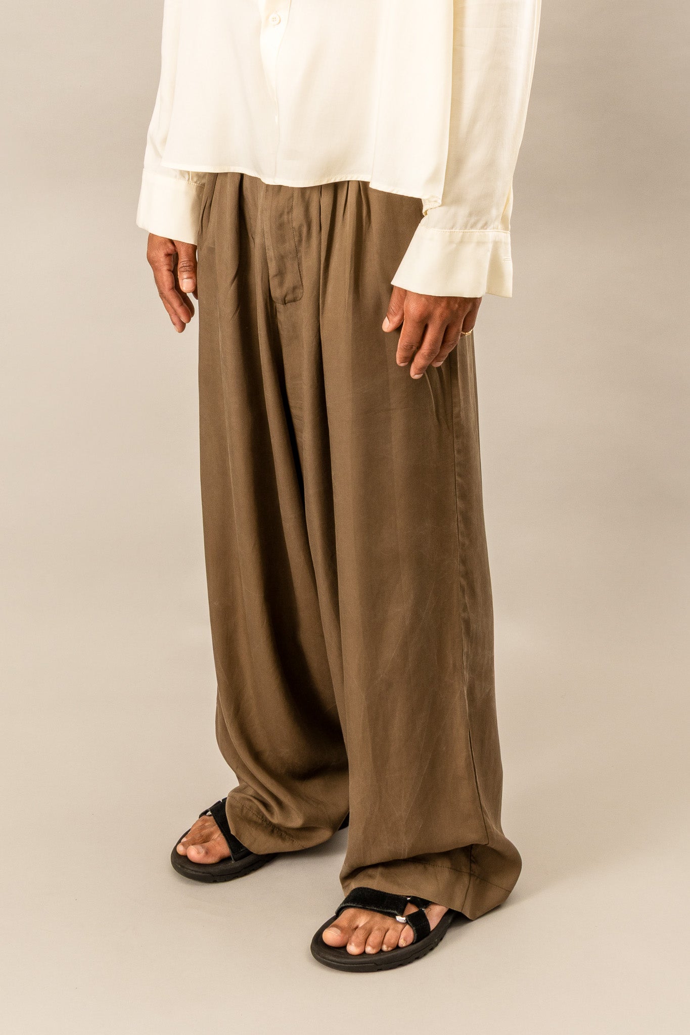 High Waisted Pleated Pants