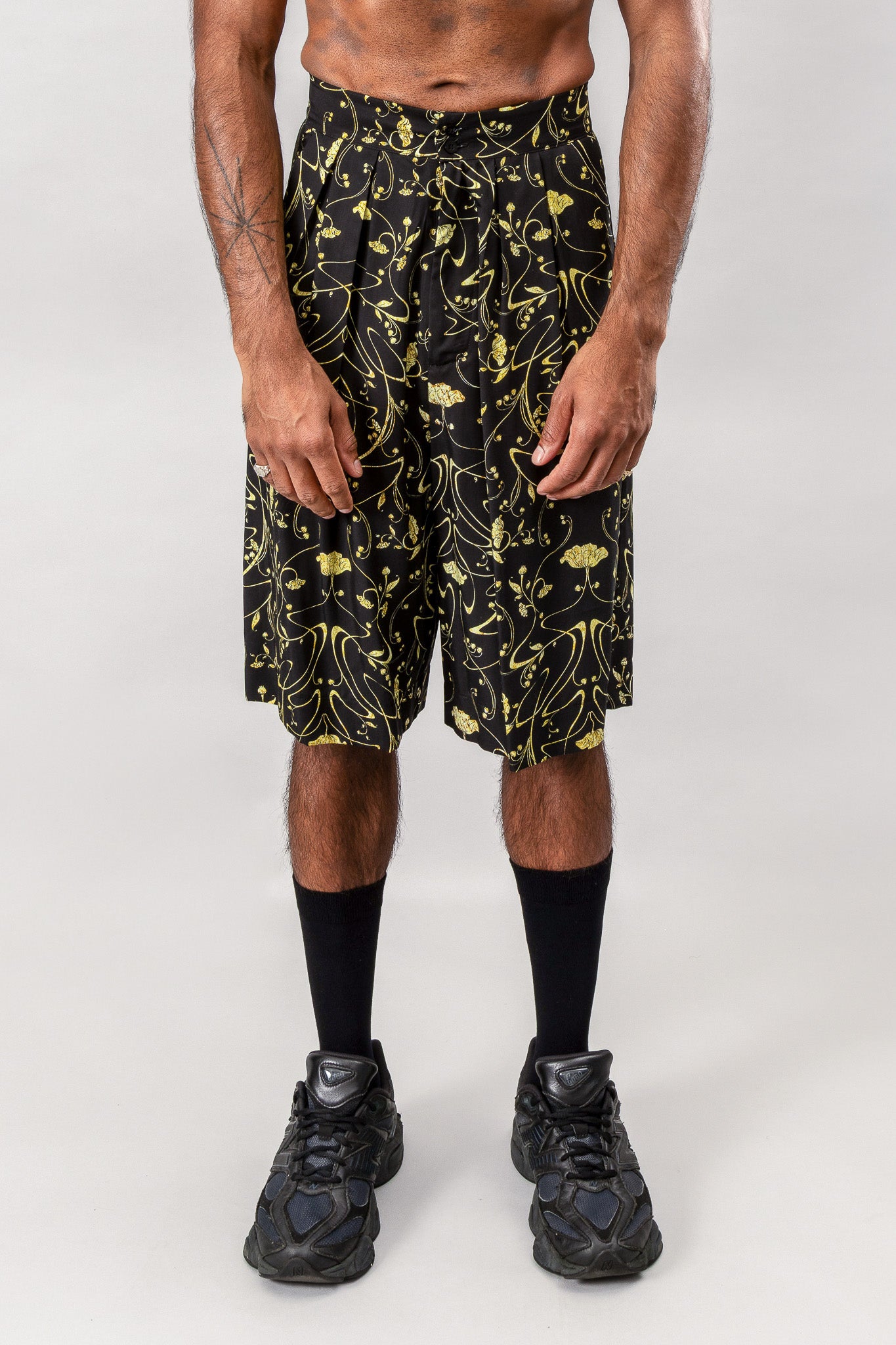 Wide Leg Shorts - Sylvan Black