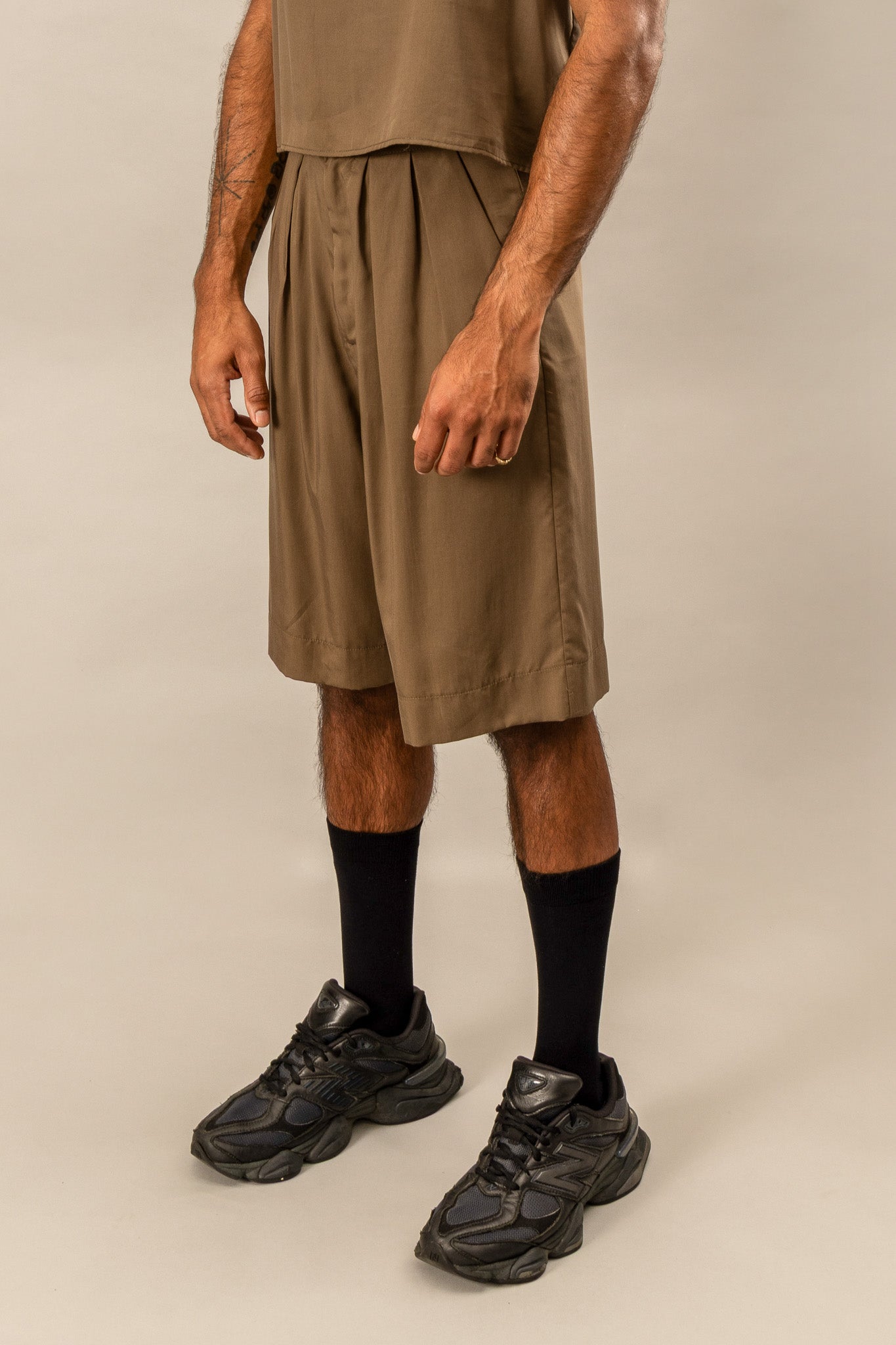 Relaxed Wide Leg Shorts