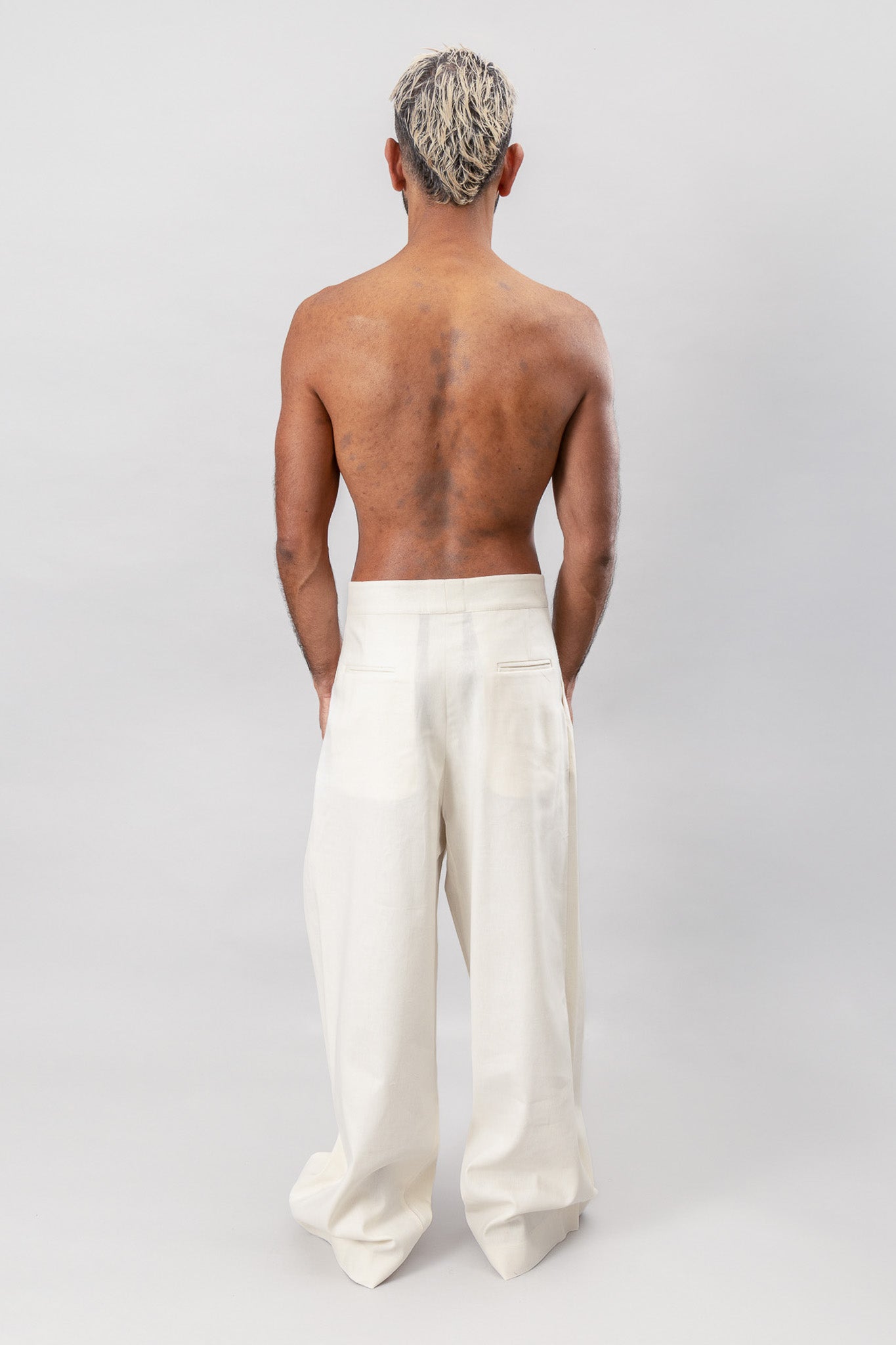 Tailored Pleated Pants - Recycled Cotton