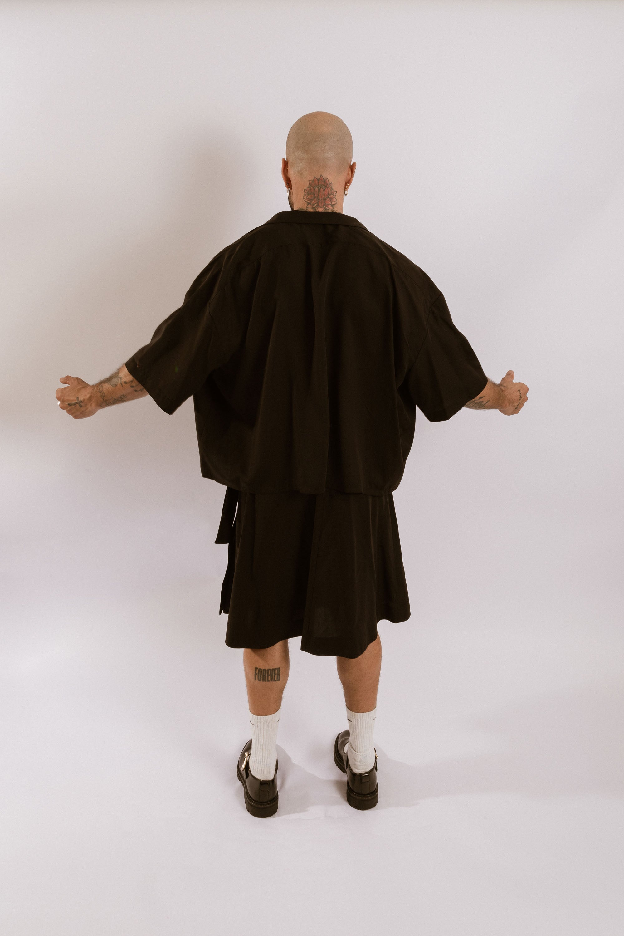 Artemisia Camp Collar Shirt - Black