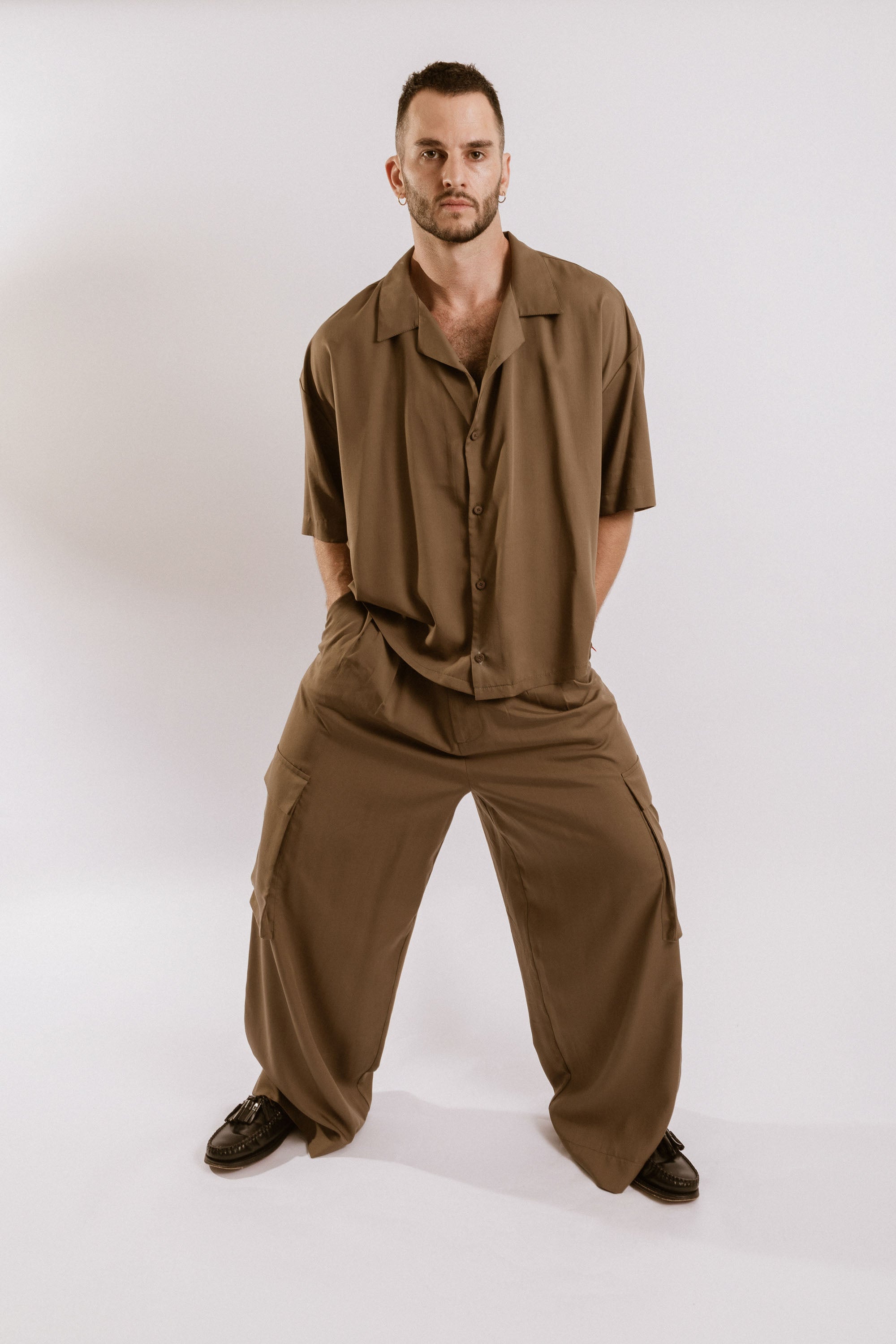 Artemisia Camp Collar Shirt - Olive