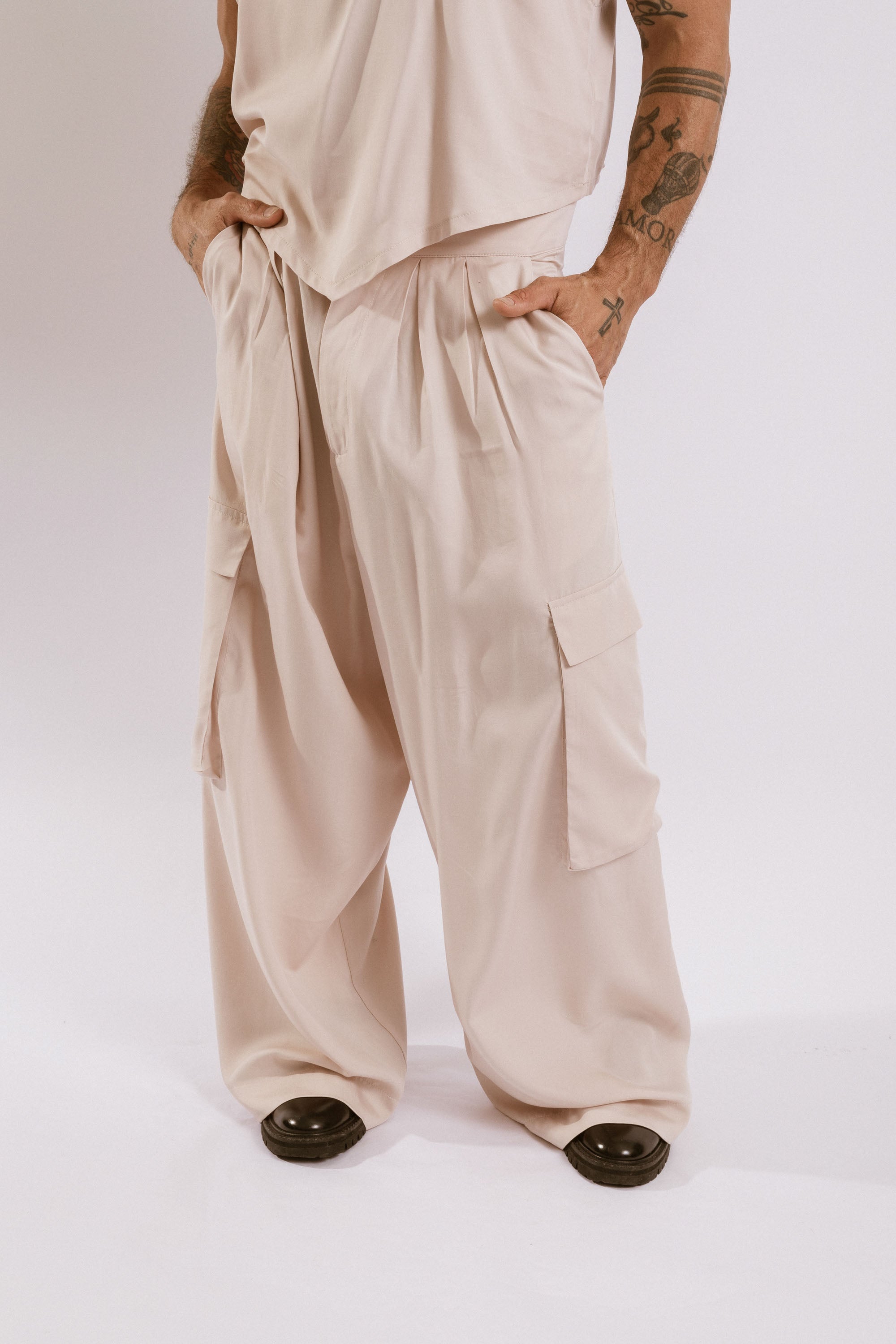 Amaranth Wide Leg Pants - Dusty Pink