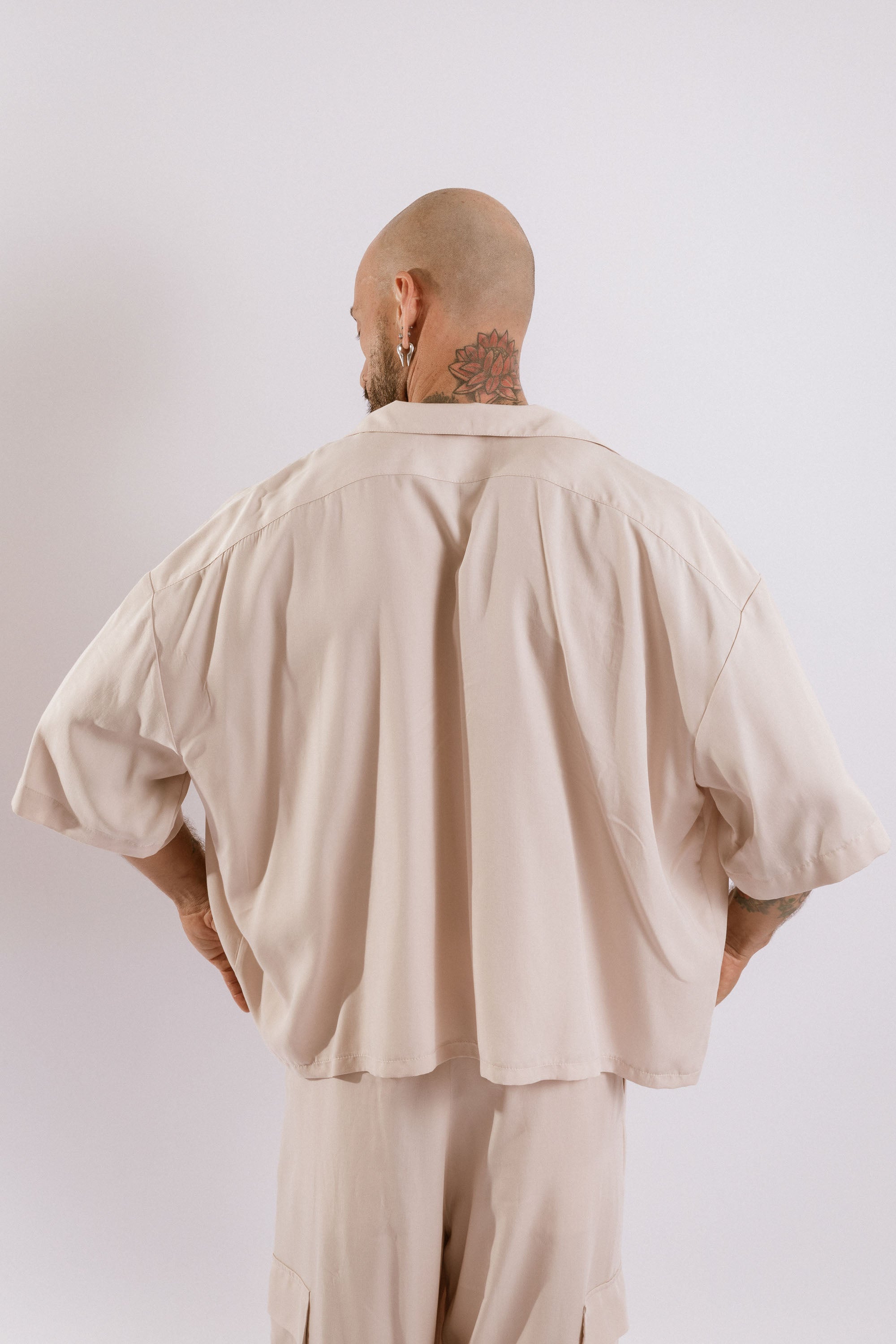 Artemisia Camp Collar Shirt - Dusty Pink