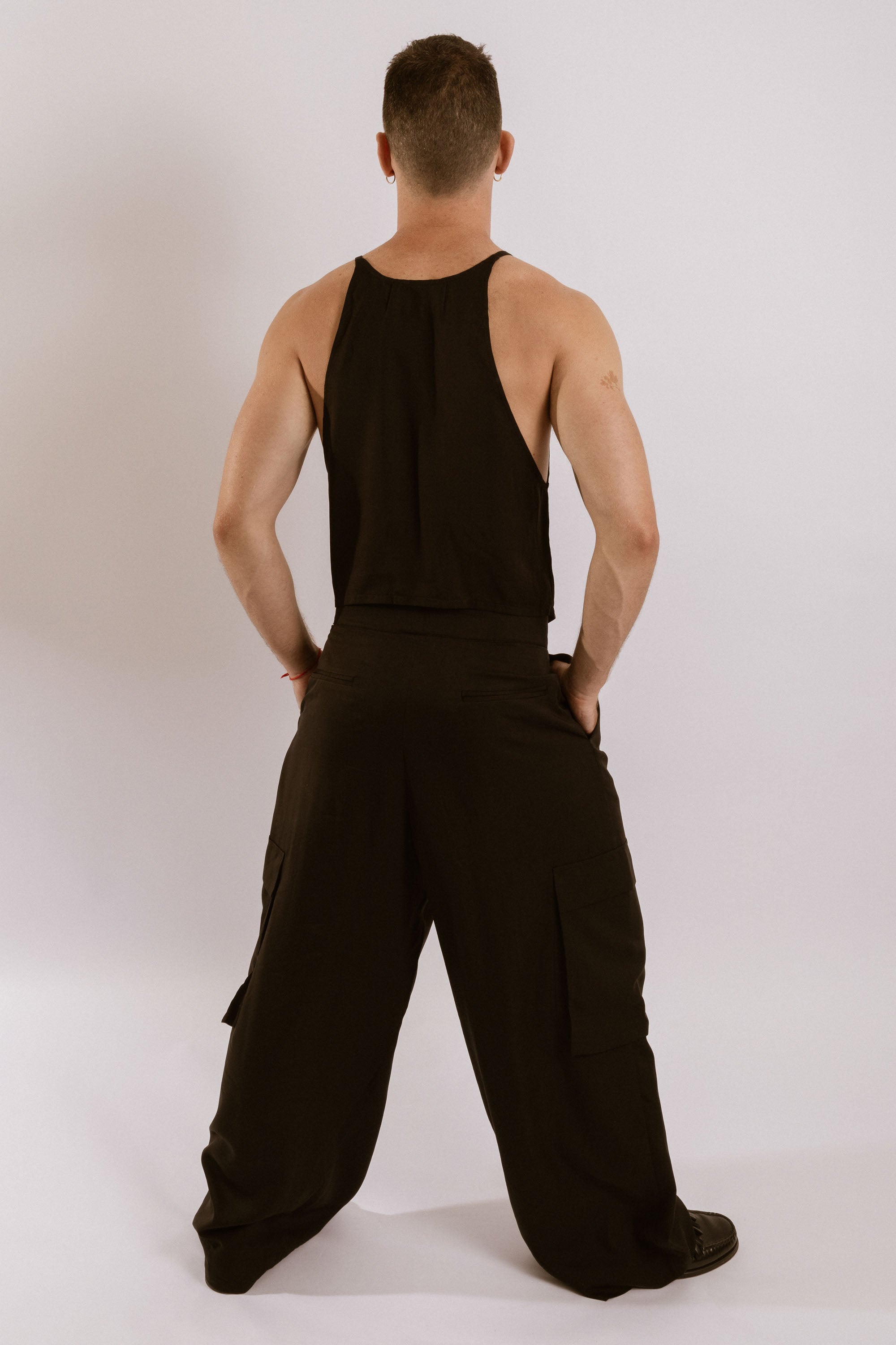 Amaranth Wide Leg Pants - Black